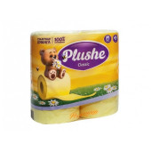 Туалетная бумага Plushe Classic2-хсл.18м(12уп*4рул) Ромашка пастель