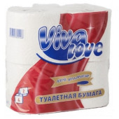 Туалетная бумага VIVA LOVE 2-х сл. 18м. (8рул) Белое сплошное (8уп)